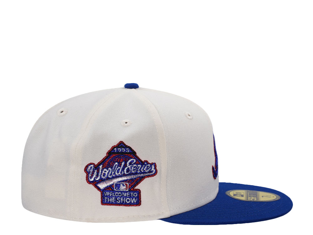 New Era Atlanta Braves 1995 World Series Chainstitch White Two Tone Edition 59Fifty Fitted Hat