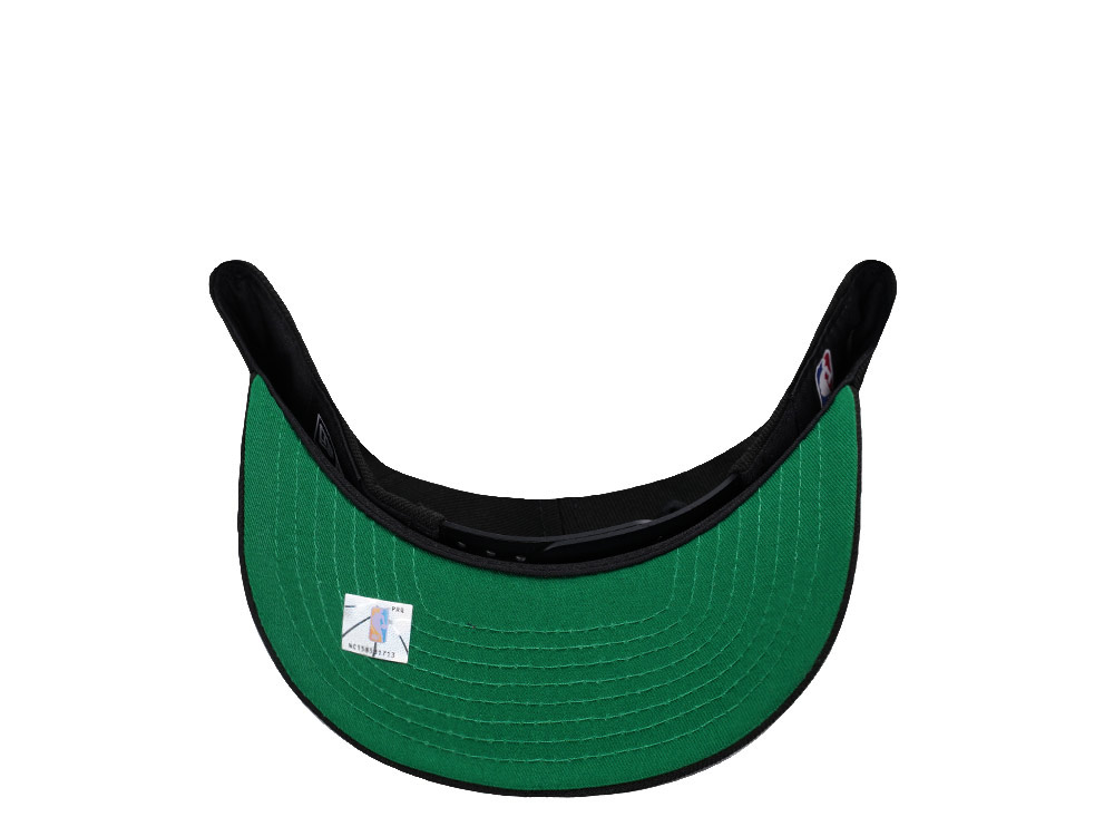 New Era  Boston Celtics Black Metallic Green A Frame 9Fifty Snapback Hat