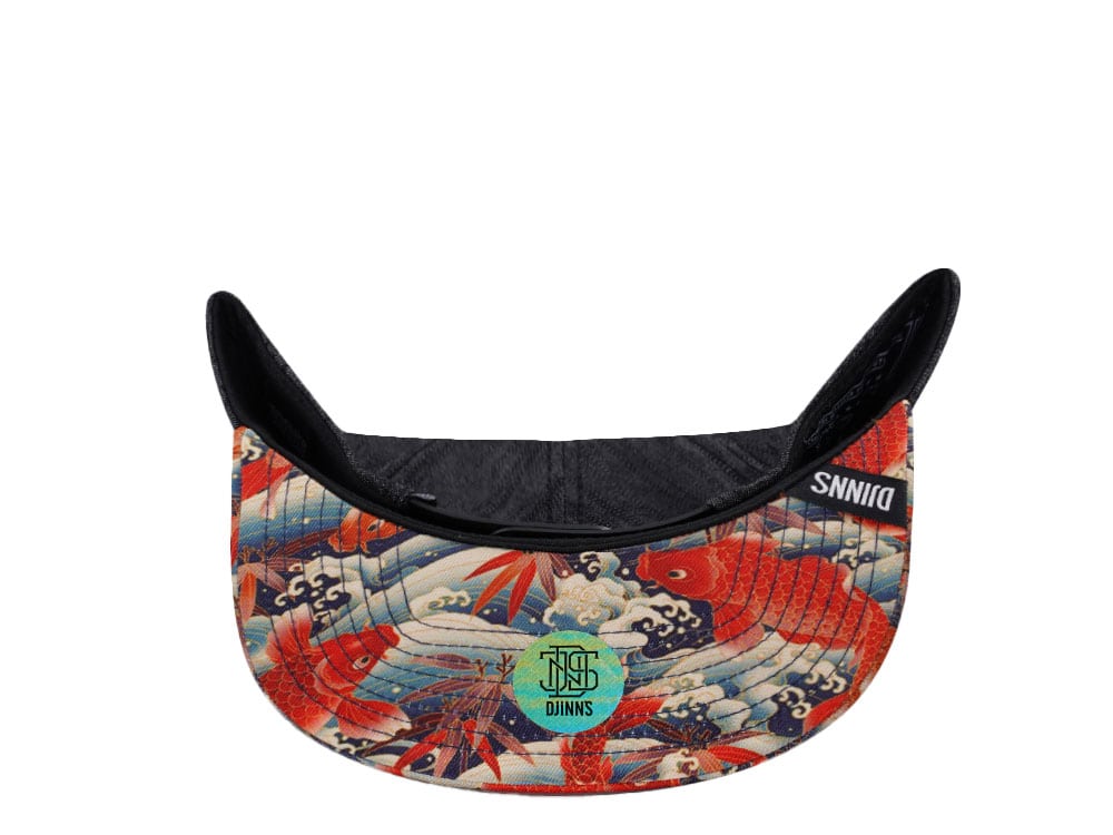 Djinns Koi Linen Reversed 6 Panel Snapback Hat