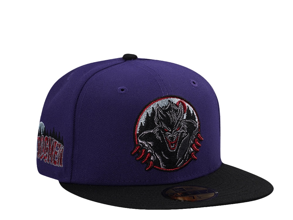 New Era Great Lakes Loons Dogmen Purple Two Tone Edition 59Fifty Fitted Hat