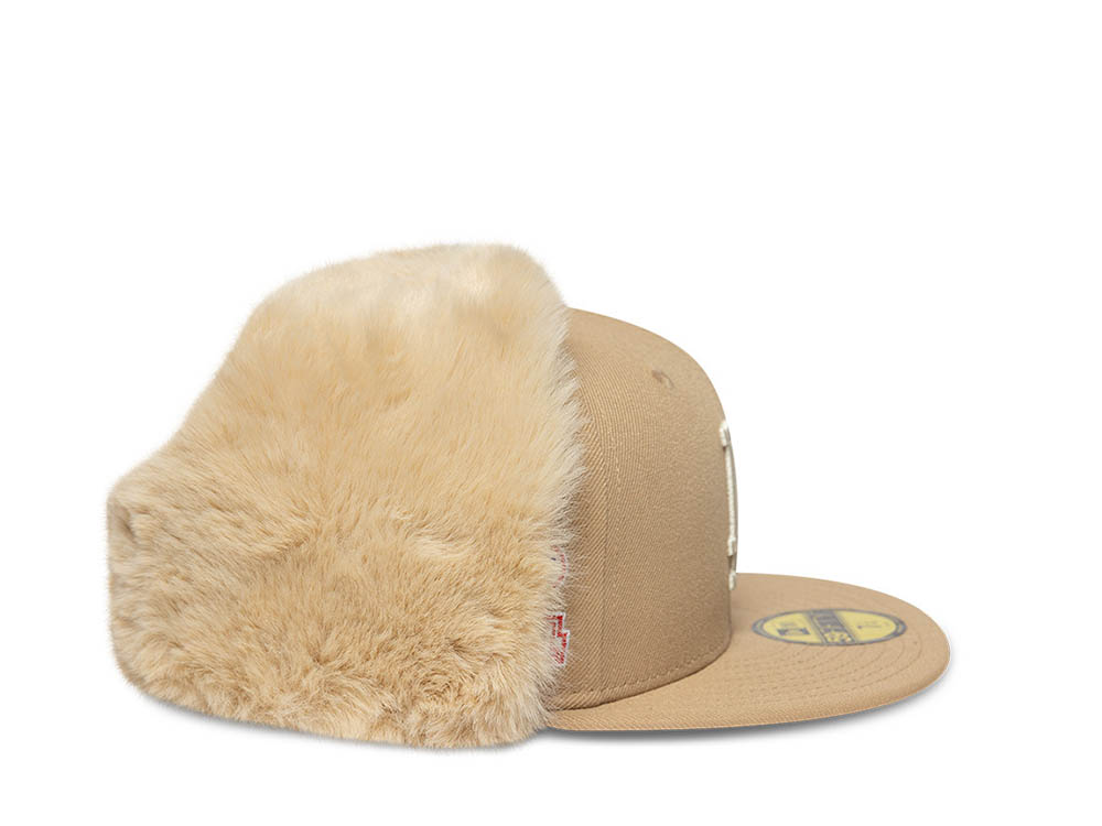New Era Los Angeles Dodgers World Series 1981 Camel Prime Edition 59Fifty Dogear Fitted Hat