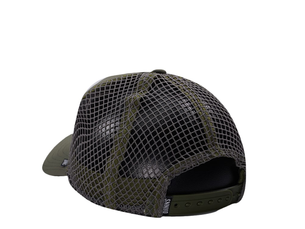 Djinns HFT Olive Big Net Mountain Trucker Snapback Hat