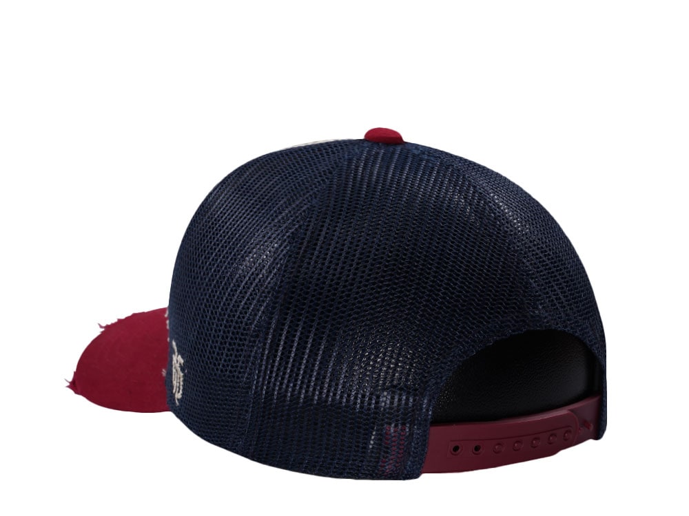 Parallel Union Oval Patch Stone Distressed Edition Trucker Snapback Hat