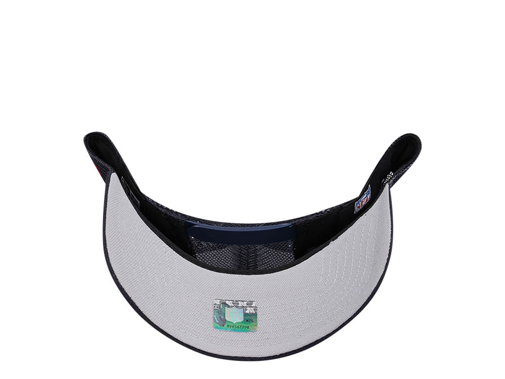 New Era Houston Oilers Navy 9Forty A Frame Trucker Snapback Hat