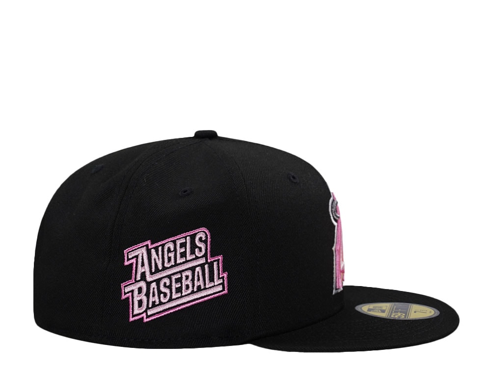 New Era Anaheim Angels Black and Pink Edition 59Fifty Fitted Hat