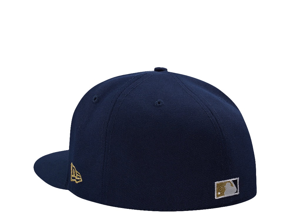 New Era Atlanta Braves World Series 1995 Skull Ocean Blue Prime Edition 59Fifty Fitted Hat