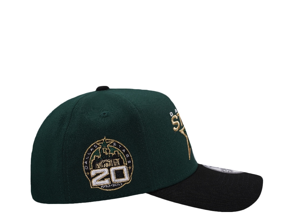 New Era Dallas Stars 20th Anniversary Green Two Tone Edition 9Forty A Frame Snapback Hat