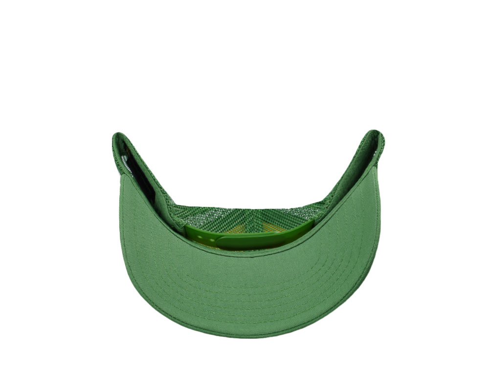 John Deere Logo Green Trucker Snapback Hat
