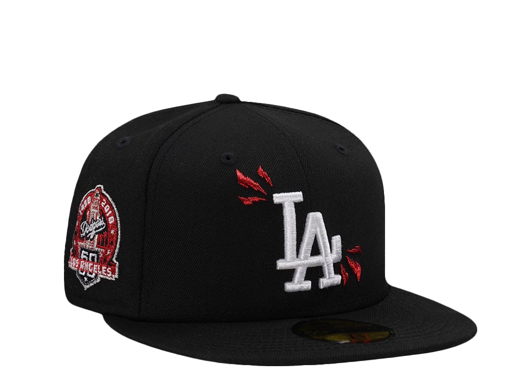 New Era Los Angeles Dodgers 60th Anniversary Black Prime Edition 59Fifty Fitted Hat