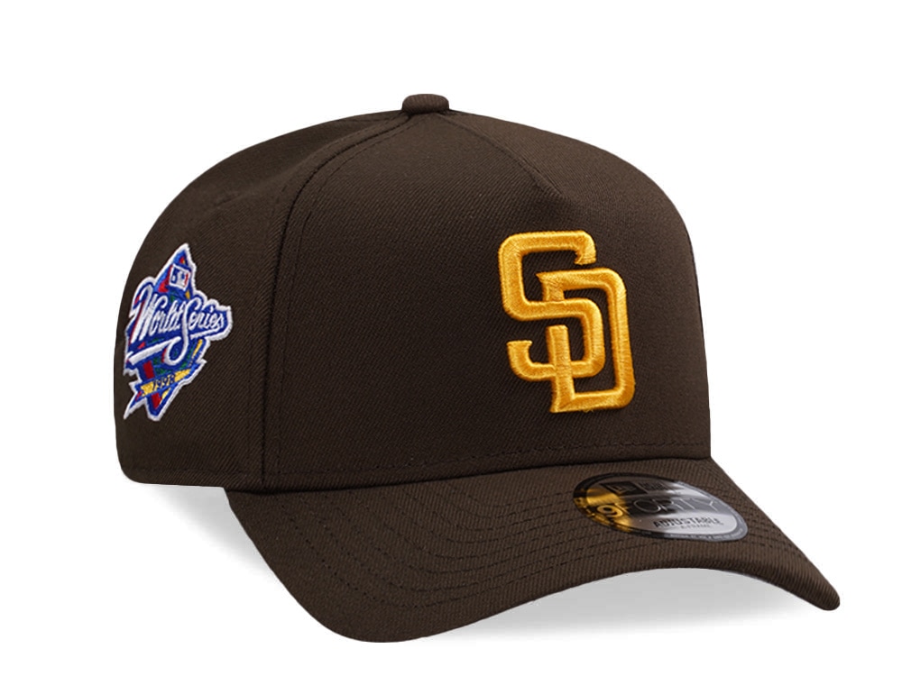 New Era San Diego Padres World Series 1998 Walnut Prime Edition 9Forty A Frame Snapback Hat