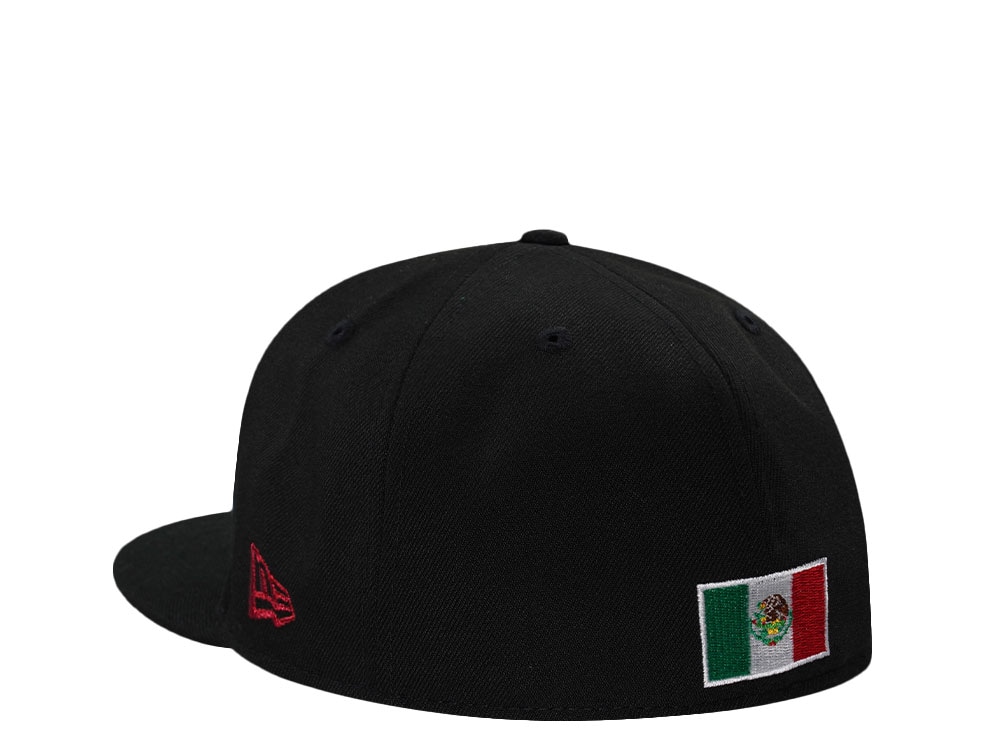 New Era Mexico Aztec Metallic Script Black Prime Edition 59Fifty Fitted Hat