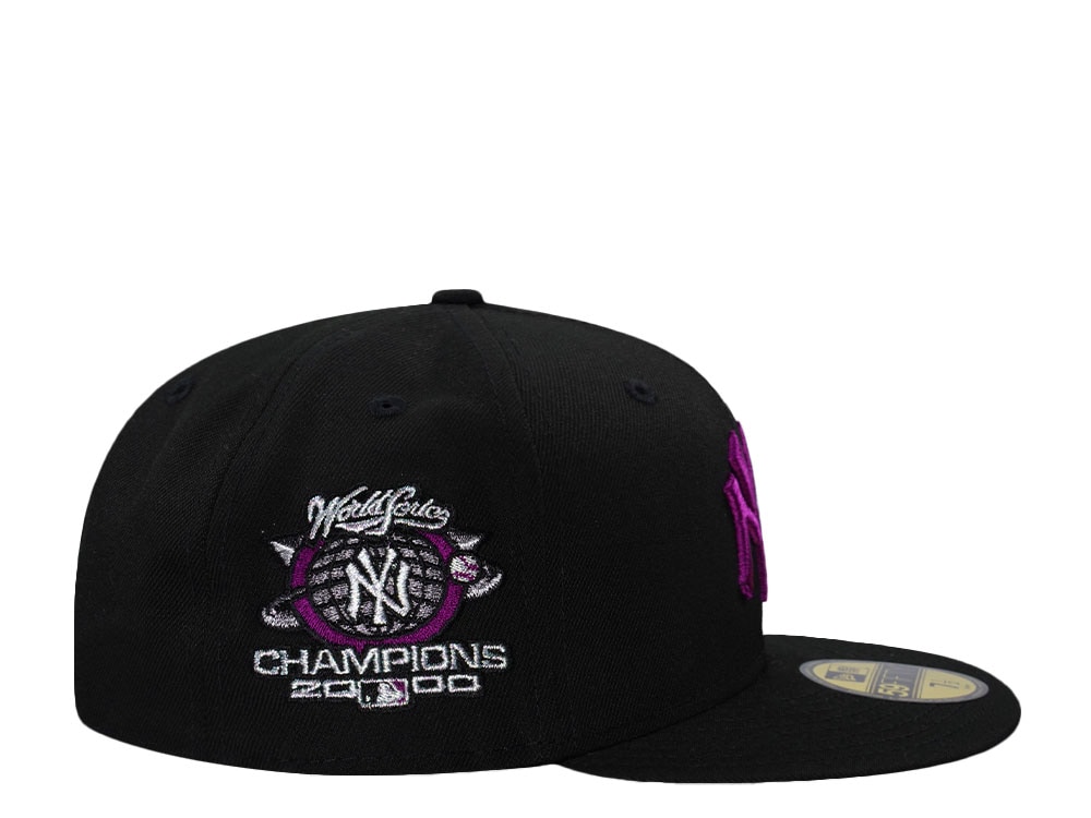 New Era New York Yankees World Series Champions 2000  Black Prime Edition 59Fifty Fitted Hat