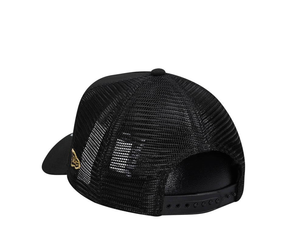 New Era New Orleans Saints Black 9Forty A Frame Trucker Snapback Hat