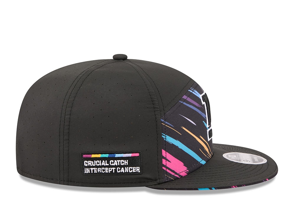 New Era New York Giants Crucial Catch 2026 Black Edition 9Fifty Split Panel Snapback Hat