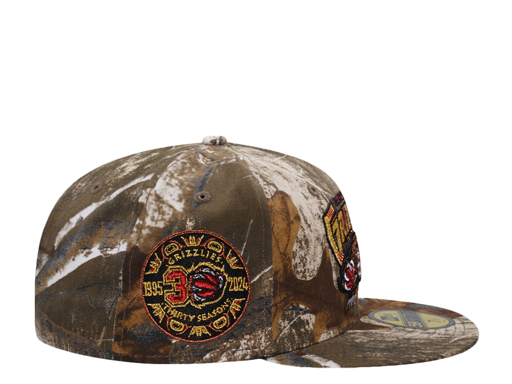 New Era Memphis Grizzlies 30 Seasons Real Tree Metallic Prime Edition 59Fifty Fitted Hat