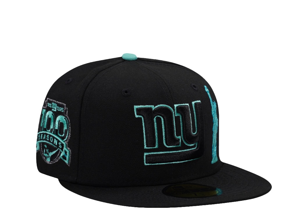 New Era New York Giants 100th Anniversary Black Prime Edition 59Fifty Fitted Hat