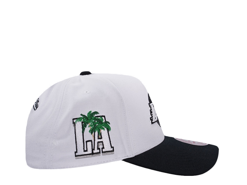 Mitchell & Ness Los Angeles Lakers NBA In The City White Edition Pro Pinch Fit Snapback Hat