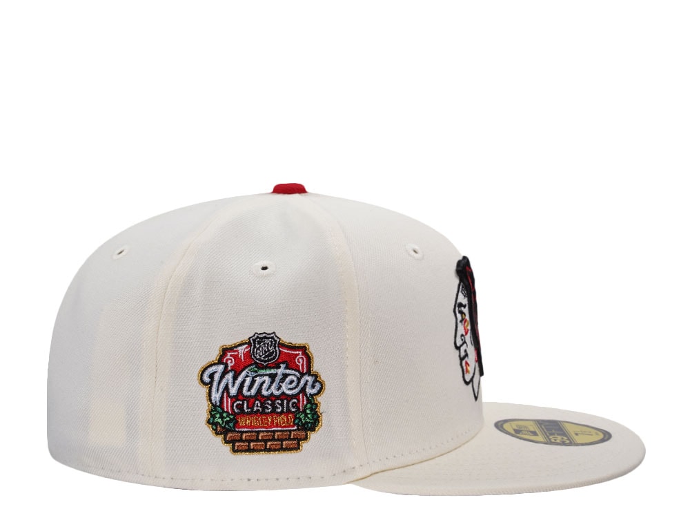 New Era Chicago Blackhawks Winter Classic Wrigley Field Chorme Prime Edition 59Fifty Fitted Hat