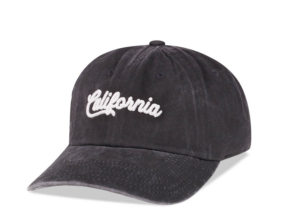 American Needle California Black Vintage Casual Strapback Hat