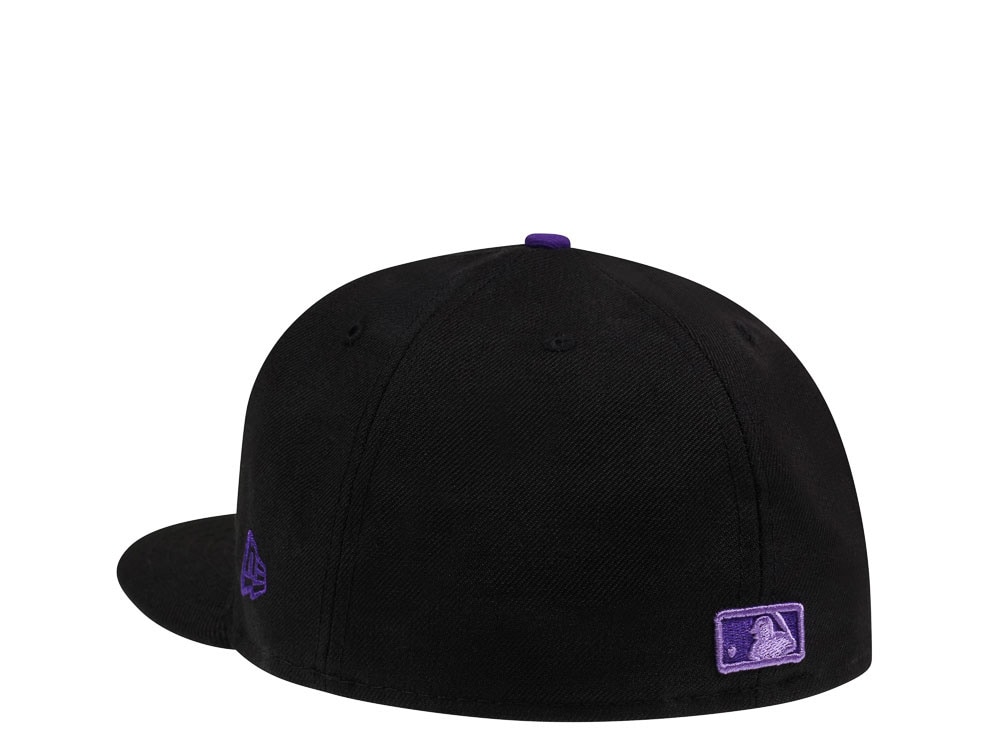 New Era Colorado Rockies Batting Practice Black and Purple Edition 59Fifty Fitted Hat