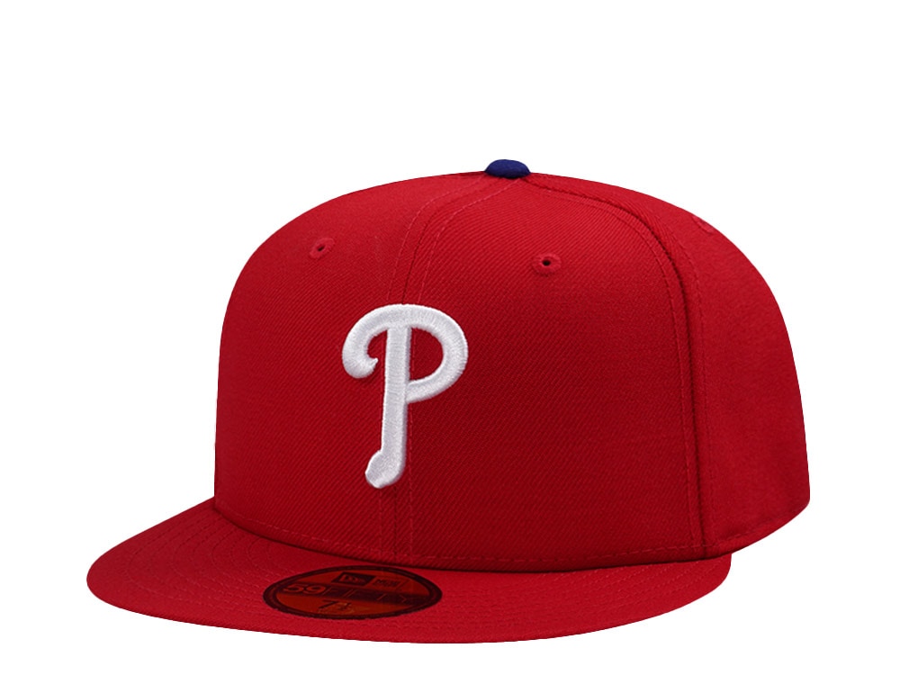 New Era Philadelphia Phillies Wool Authentic On-Field Scarlet Prime Edition 59Fifty Fitted Hat