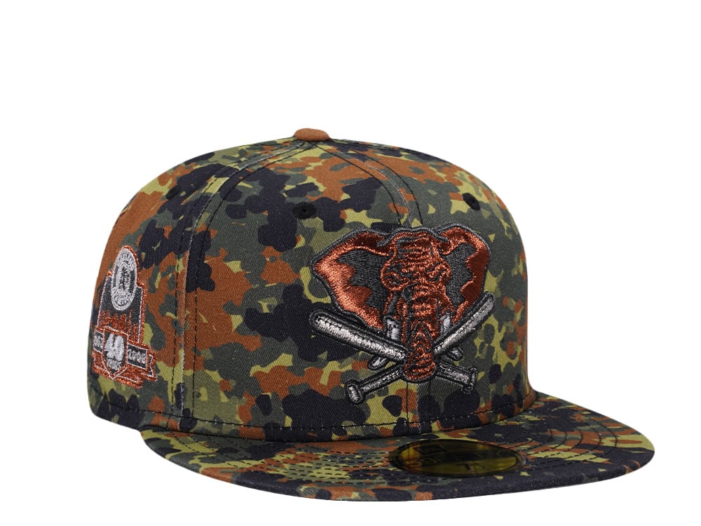 New Era Oakland Athletics 40 Years Flecktarn Copper Edition 59Fifty Fitted Hat