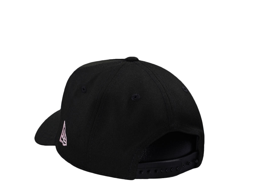 New Era Los Angeles Dodgers Script Black Pink Edition 9Forty A Frame Snapback Hat