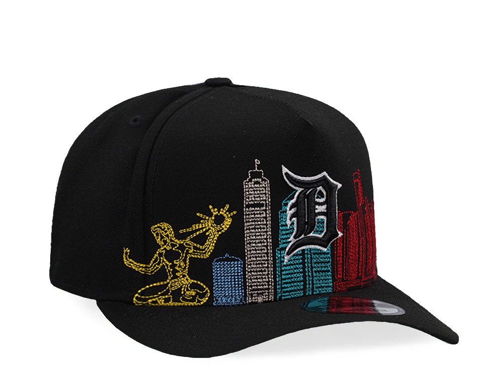 New Era Detroit Tigers Skyline Black Prime Edition 9Fifty A Frame Snapback Hat