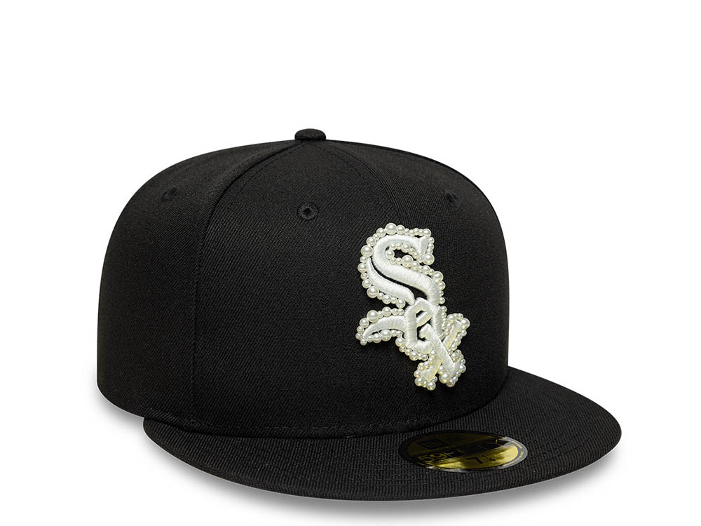 New Era Chicago White Sox Faux Pearl Black Prime Edition 59Fifty Fitted Hat