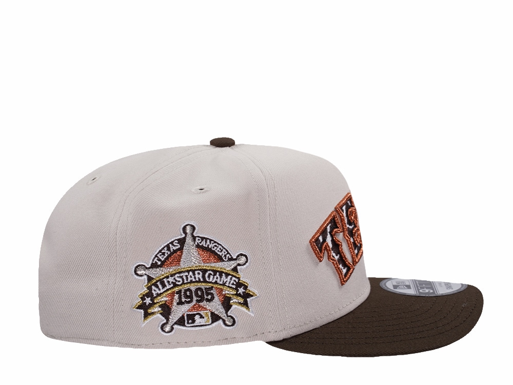 New Era Texas Rangers All Star Game 1995 Stone Two Tone Edition 9Fifty A Frame Snapback Hat