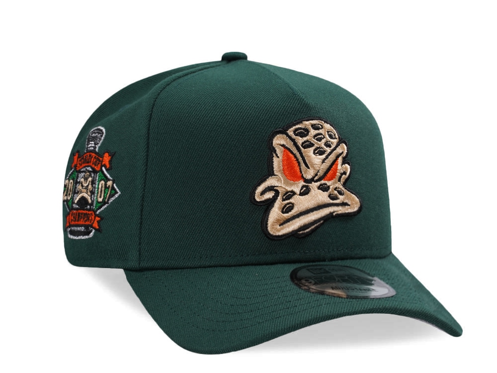 New Era Anaheim Ducks Stanley Cup 2007 Dark Green Prime Edition 9Forty A Frame Snapback Hat