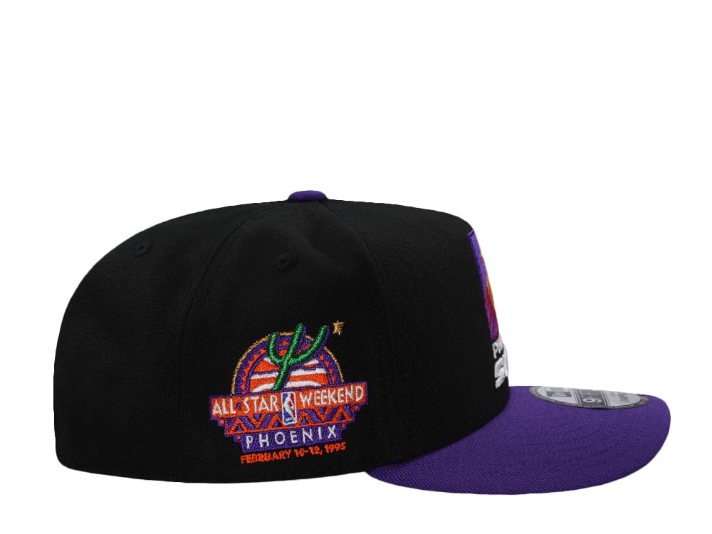 New Era Phoenix Suns All Star Weekend 1995 Black Two Tone Edition 9Fifty A Frame Snapback Hat