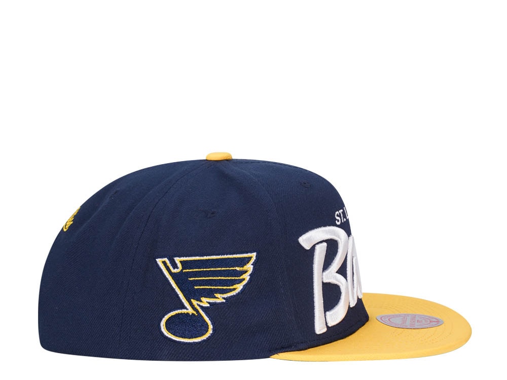 Mitchell & Ness St. Louis Blues Vintage Script Snapback Hat
