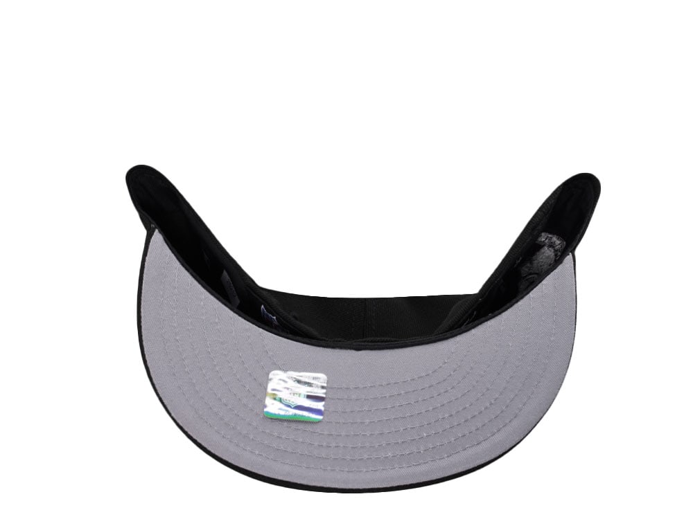 New Era Las Vegas Raiders Inaugural Season 2020 Script Black Prime Edition 59Fifty Fitted Hat