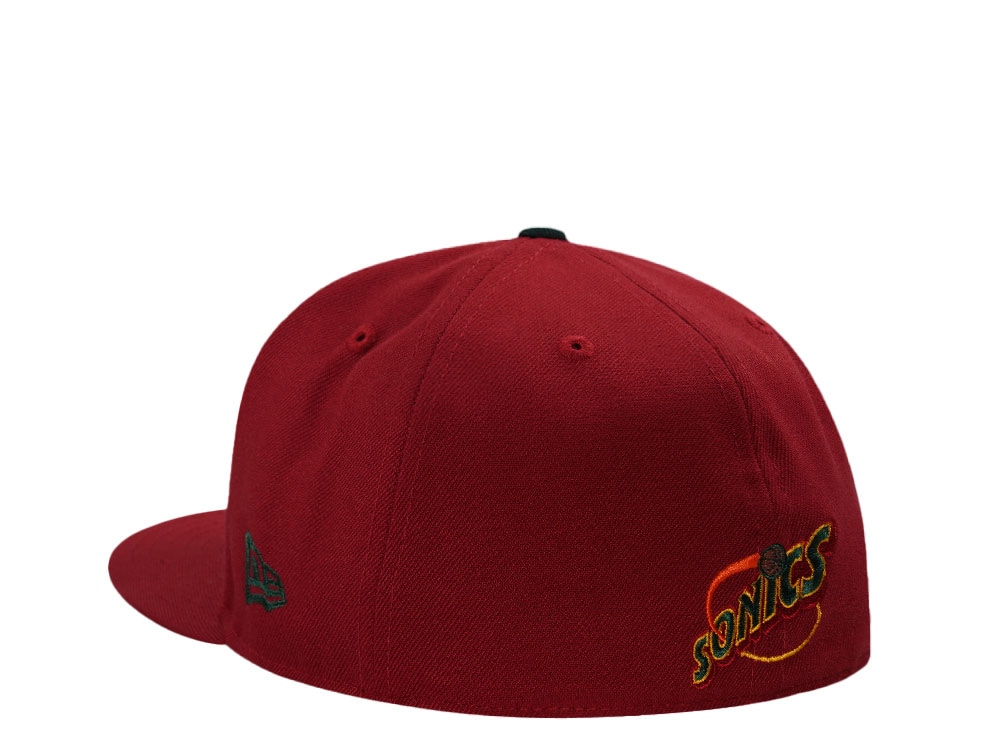 New Era Seattle Supersonics Western Conference Red Prime Edition 59Fifty Fitted Hat