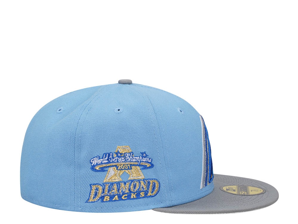 New Era Arizona Diamondbacks World Series Champions 2001 Ice Gold Two Tone Edition 59Fifty Fitted Hat