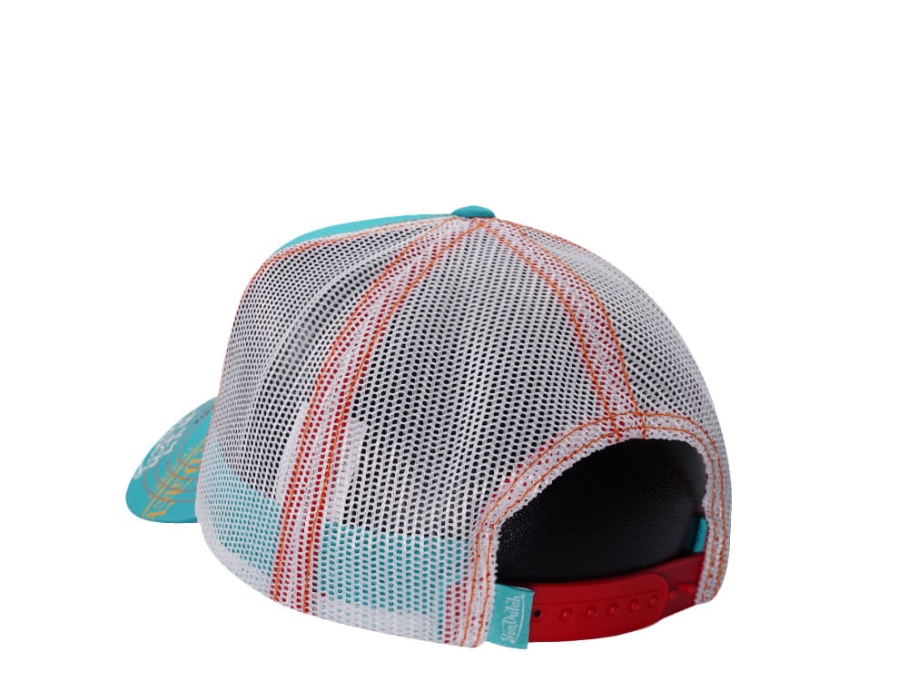 Von Dutch Oval Patch Teal Trucker Snapback Hat