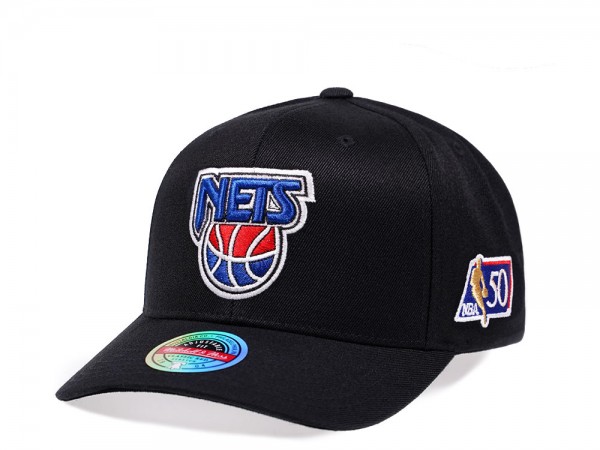 Mitchell & Ness New Jersey Nets NBA 50th Anniversary Edition Red Line Flex Snapback Cap