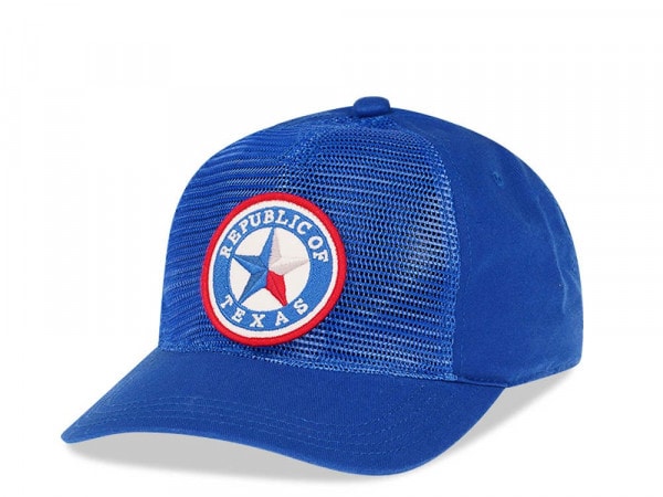 American Needle Republic of Texas Blue Trucker Snapback Cap