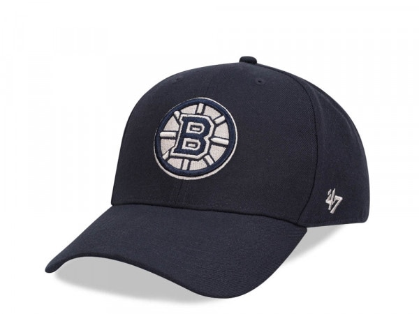 47Brand Boston Bruins Navy MVP Snapback Cap