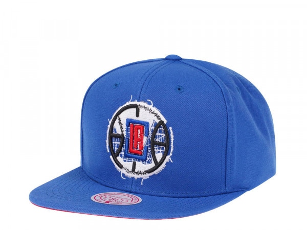 Mitchell & Ness Los Angeles Clippers NBA Embroidery Glitch Hardwood Classic Snapback Cap