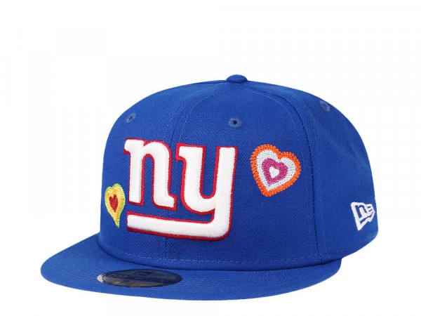 New Era New York Giants Blue Chainstitchheart Edition 59Fifty Fitted Cap