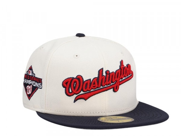 New Era Washington Nationals World Series Champions 2019 Classic Chrome Two Tone Edition 59Fifty Fitted Cap