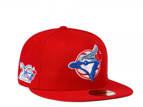 New Era Toronto Blue Jays 20th Anniversary Red Glacier Blue Edition 59Fifty Fitted Cap