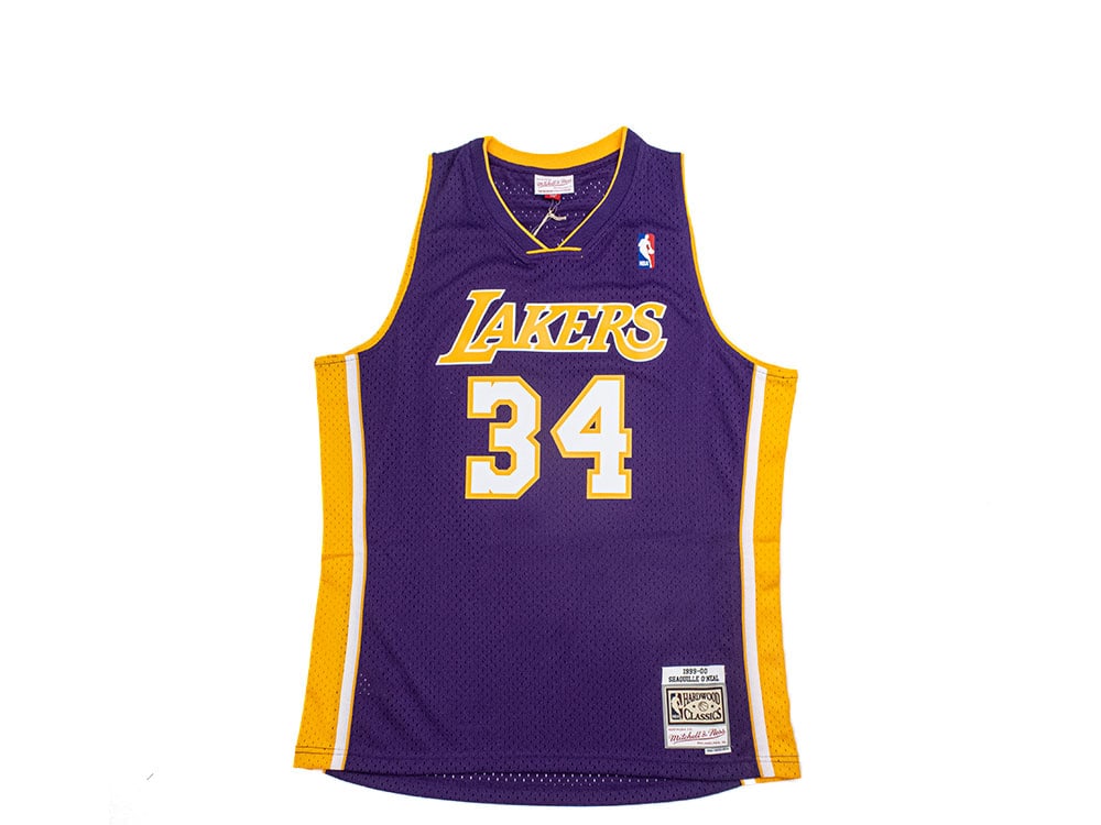 Mitchell & Ness Los Angeles Lakers - Shaquille O'Neal Purple ...