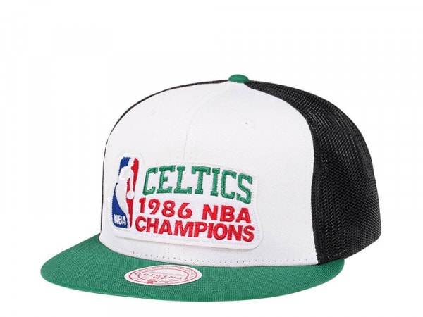 Mitchell & Ness Boston Celtics 1986 NBA Champions Trucker Cap