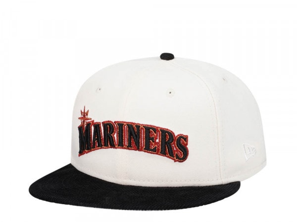 New Era Seattle Mariners Cream Cord Brim Prime Edition 59Fifty Fitted Cap