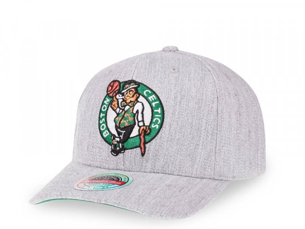 Mitchell & Ness Boston Celtics Heather Gray Red Line Flex Snapback Cap