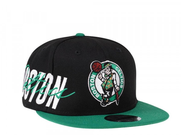 New Era Boston Celtics Black Sidefront Edition 9Fifty Snapback Cap