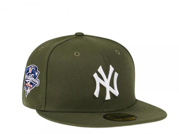 New Era New York Yankees World Series 2000 Rifle Green and Stone Edition 59Fifty Fitted Cap